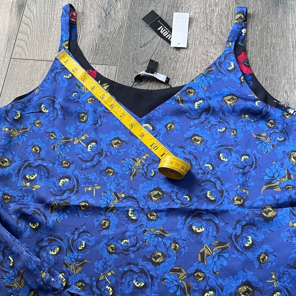 White House Black Market Floral Camisole - Black, Red, Blue - Picture 9 of 12
